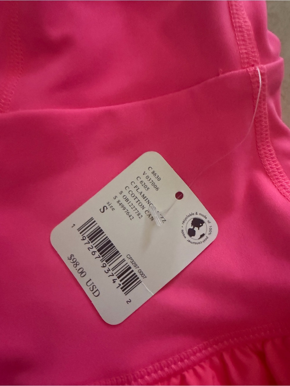 Free People Movement Righteous Runsie Romper Flamingo Fizz Hot Pink Size Small - Picture 5 of 5